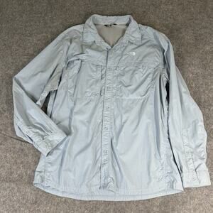 The North Face Shirt Mens XL Button Down Nylon Vented Hiking Outdoor Fishing